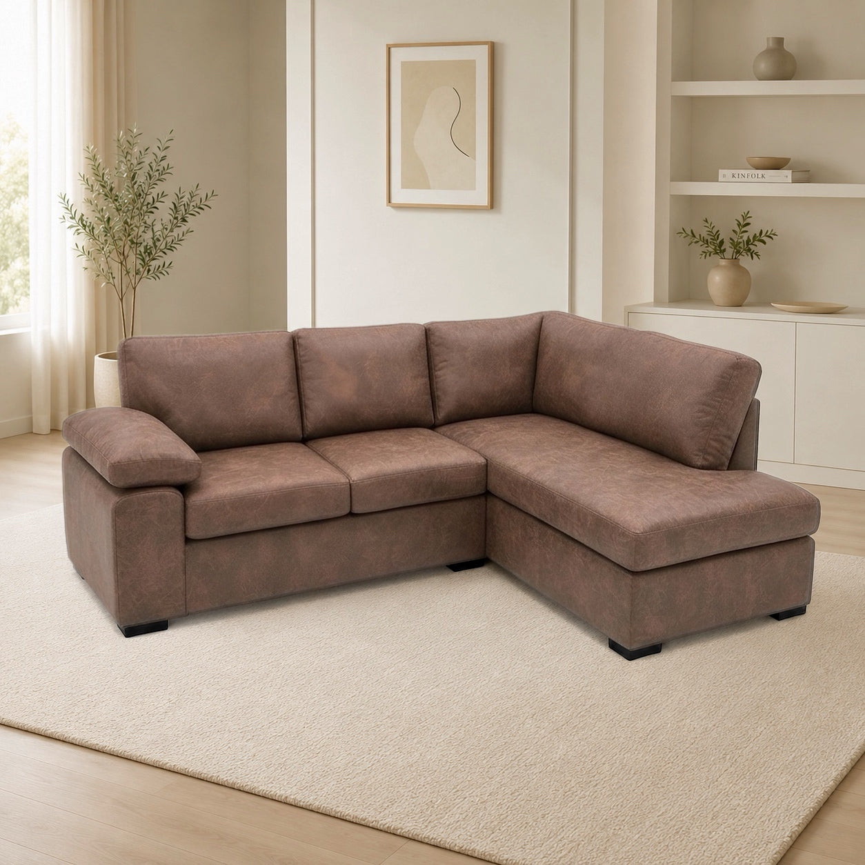 Amalfi Suede Leather Corner