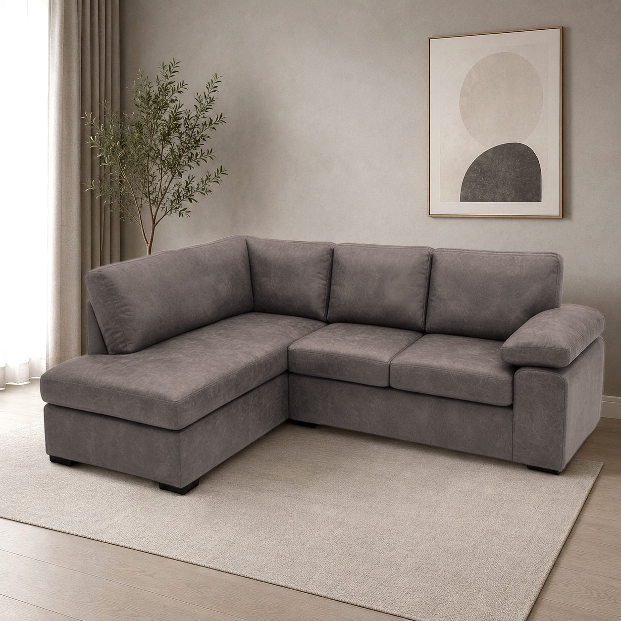 Amalfi Suede Leather Corner