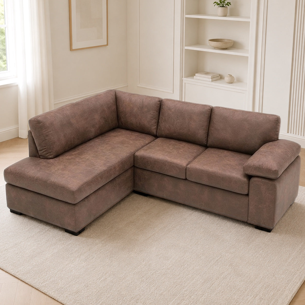 Amalfi Suede Leather Corner