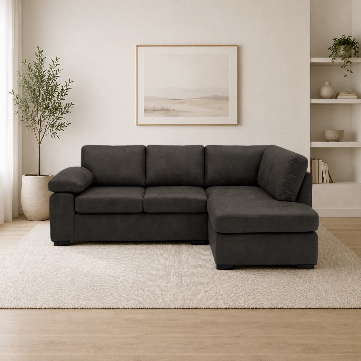 Amalfi Suede Leather Corner