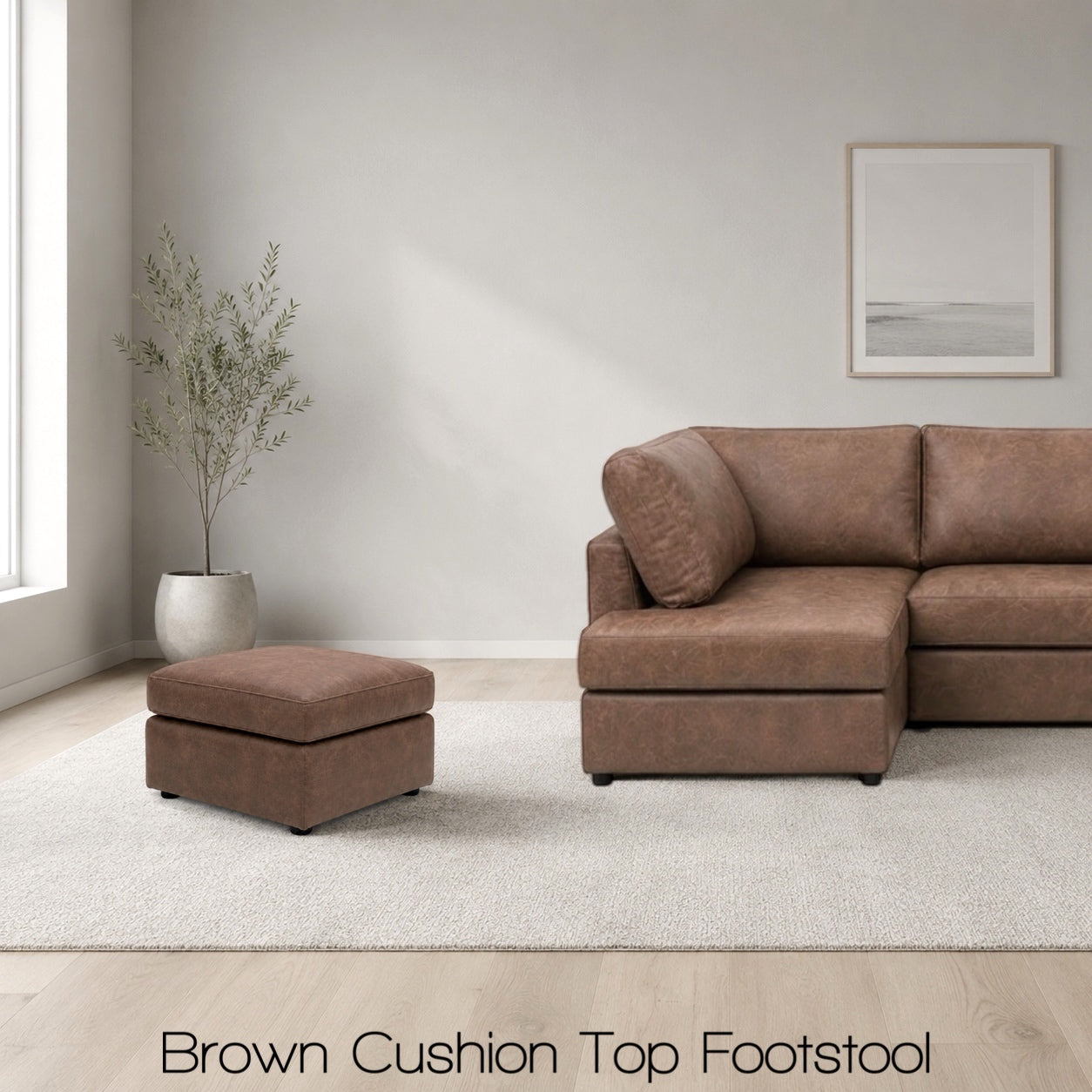 London U Shape Suede Leather