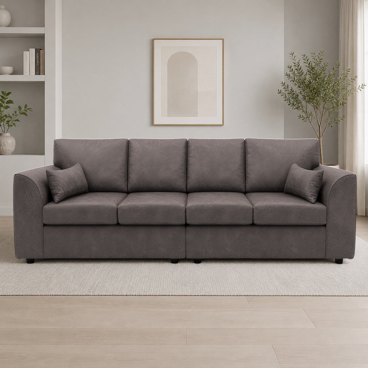 Dylan 4 Seater Suede Leather