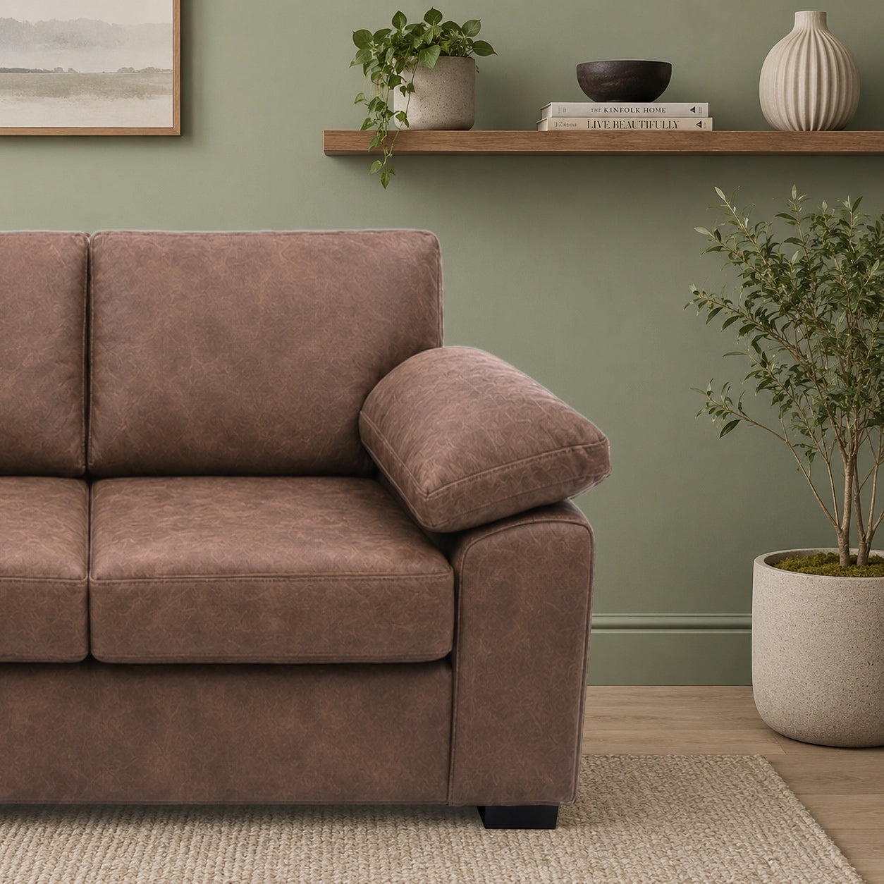 Amalfi Suede Leather 2C2 Corner