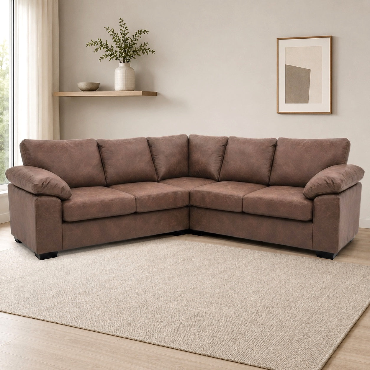 Amalfi Suede Leather 2C2 Corner